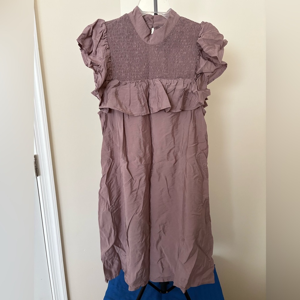 a new day Mauve Ruffle Dress